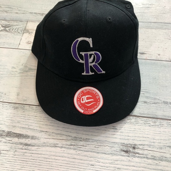Colorado Rockies Black Cap with Purple Logo NWOT - Picture 2 of 6